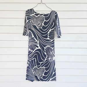 JCREW not-quite-vintage cotton knit 'work' dress XS